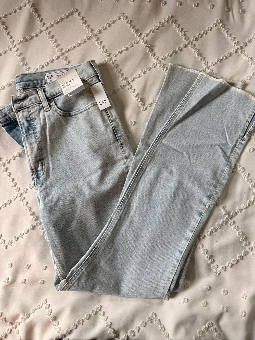 GAP High Rise Women's Jeans in Light Wash Blue 10 Tall NWT